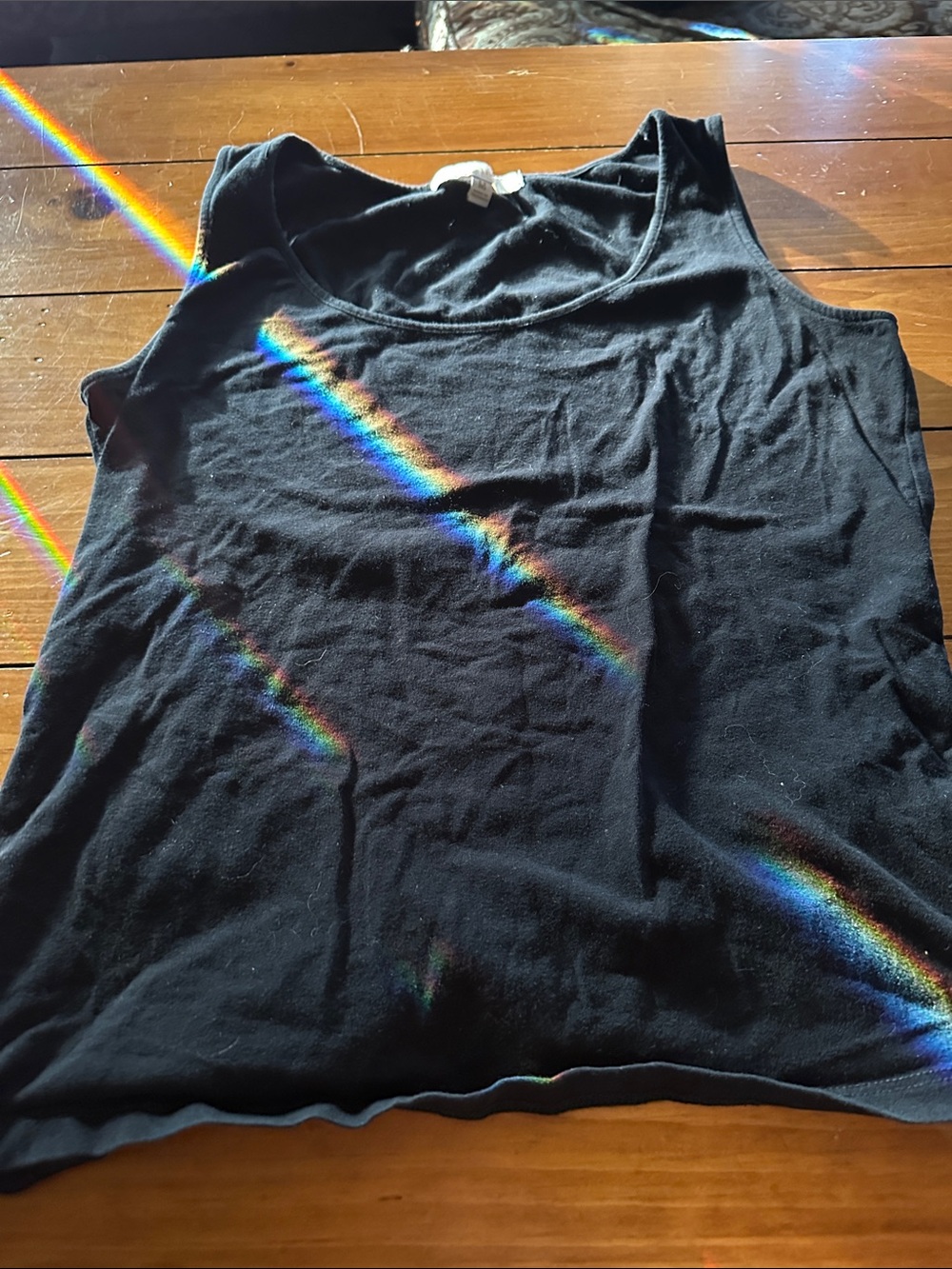 Ellen Tracy Black Scoop Neck Tank